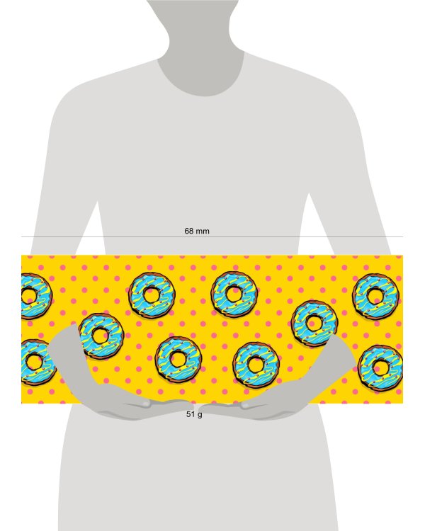 Пенал блестящий. Пончики