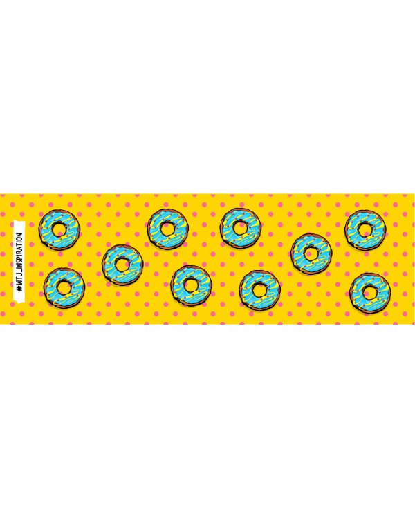 Пенал блестящий. Пончики