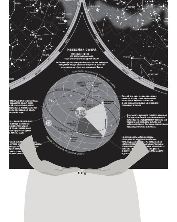 Карта звездного неба (светящаяся) A0