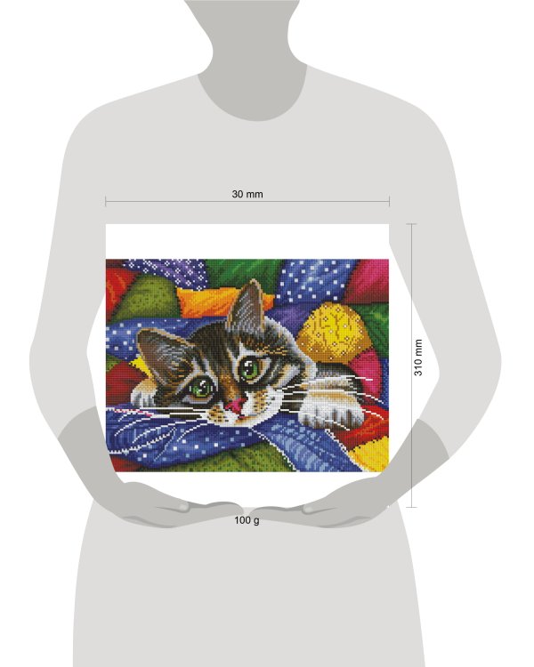 702-BK-S Котик в лоскутках