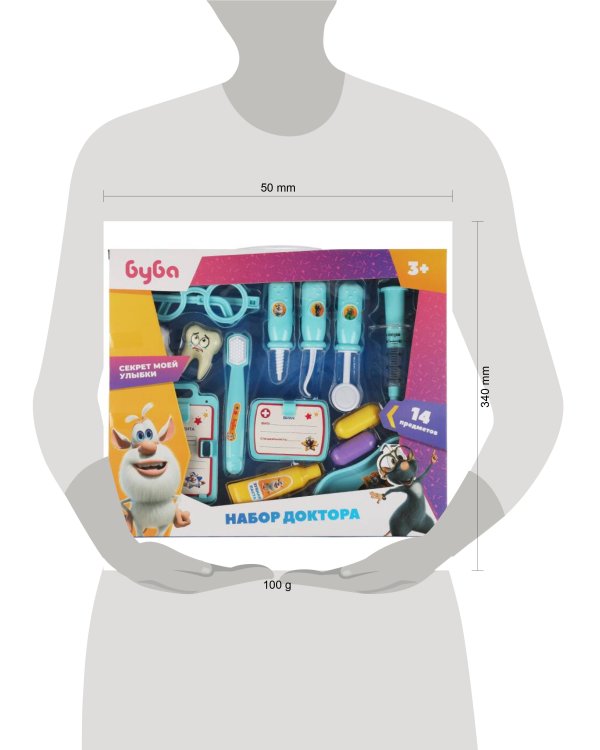 Набор доктора БУБА кор.34*29*4,5см ИГРАЕМ ВМЕСТЕ в кор.2*30шт