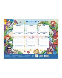 Расписание уроков. Аниме. 28,5х40 см. ГЕОДОМ