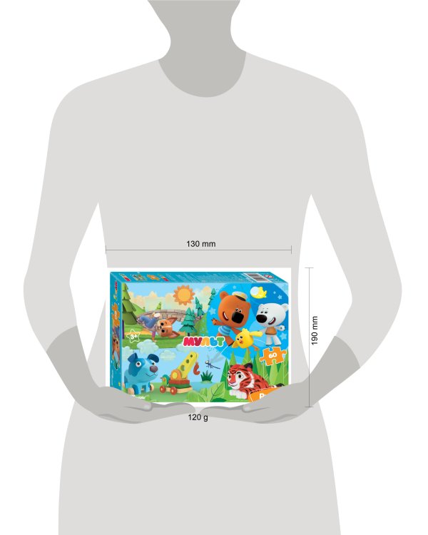 Мозаика "puzzle" 60 "Ми-ми-мишки и др. Мульт" (0+ Медиа)