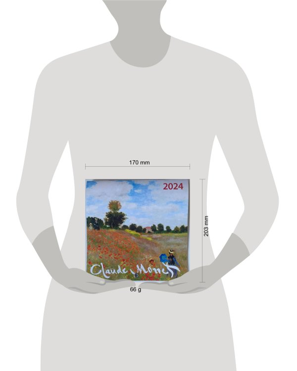 Клод Моне. Календарь настенный на 2024 год (170х170 мм)