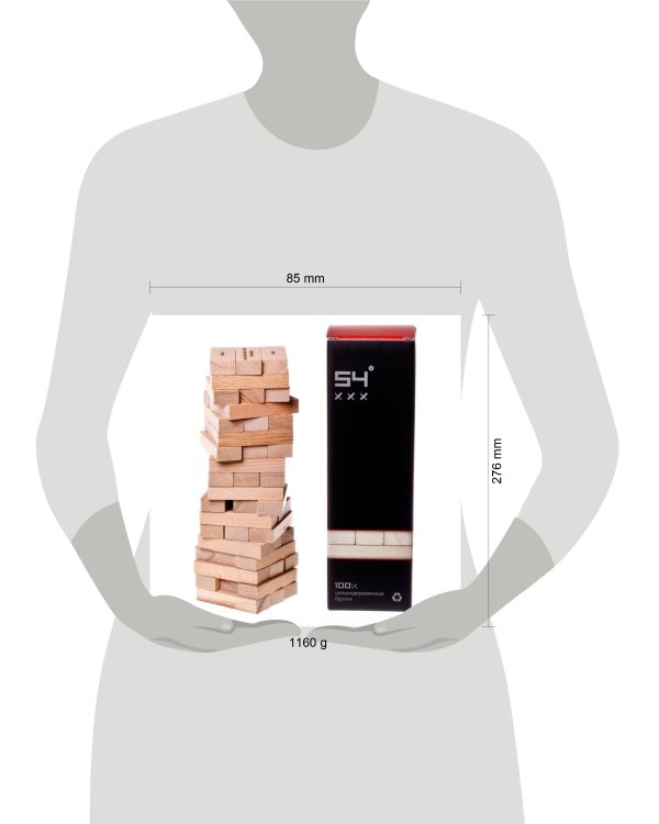 БАШНЯ "54 градуса" Алкогольная (Настольная игра)