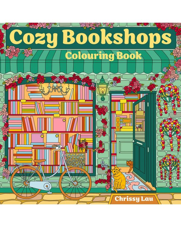 Cozy bookshops: colouring book Уютный книжный магазинчик /Книги на английском языке