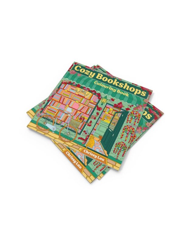 Cozy bookshops: colouring book Уютный книжный магазинчик /Книги на английском языке