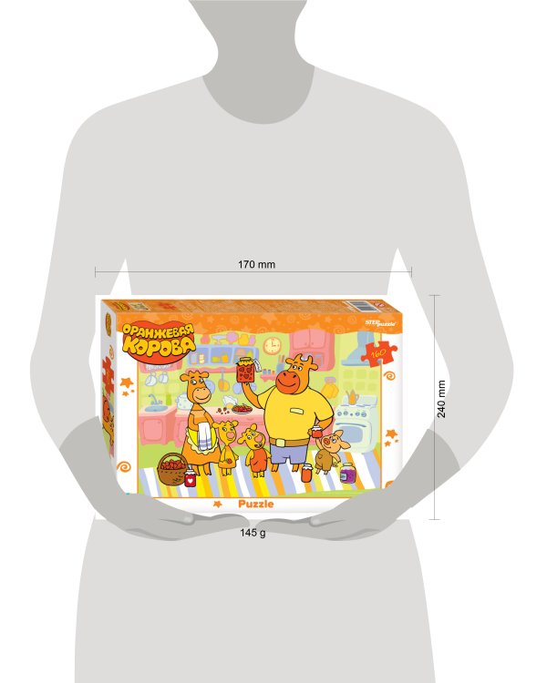 Мозаика "puzzle" 160 "Оранжевая корова" (С/м)