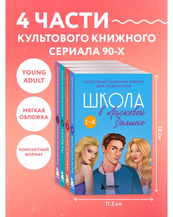 Комплект. Школа в Ласковой Долине. Парень моей сестры+Секреты+Игра с огнем+Большая игра