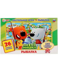НАСТОЛЬНАЯ ИГРА-ХОДИЛКА "УМКА" РЫБАЛКА. МИМИШКИ С КАРТОЧКАМИ ВЫРЕЗНЫМИ (36 КАРТОЧЕК) В КОР в кор20шт