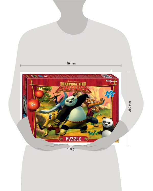 Мозаика "puzzle" 160 "Кунг-фу Панда" (DreamWorks, Мульти)