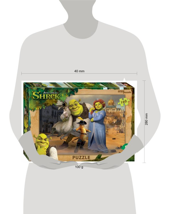 Мозаика "puzzle" 160 "Shrek" (DreamWorks, Мульти)