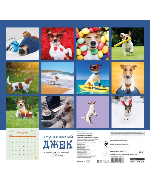 Неуловимый Джек. Календарь настенный на 2023 год (300х300 мм)