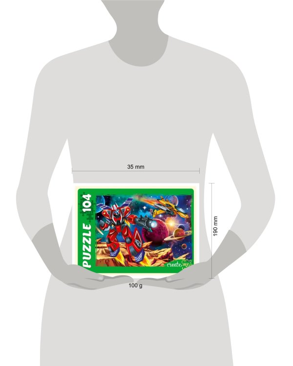 ПАЗЛЫ 104 элемента. Боевой робот (Арт. П104-1524)