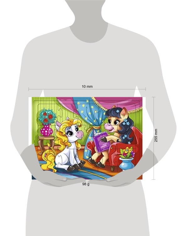 ПАЗЛ-РАМКА. 15 элементов. ПОНИ (Арт. П15-5756)