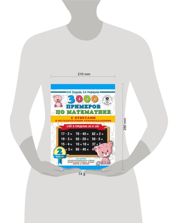 3000 примеров по математике. Счет в пределах 20 и 100. С ответами и методическими рекомендациями. 2 класс