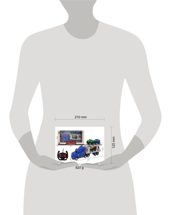 Машинка на р/у "Автовоз"(41х9х17,5см)(3*АА и 2*АА не в к-те,в кор.) ( Арт. 2104203)