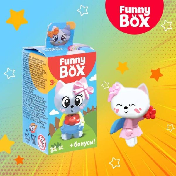 Набор для детей Funny Box «Котик» Набор: радуга, инструкция, наклейки, МИКС 4154948