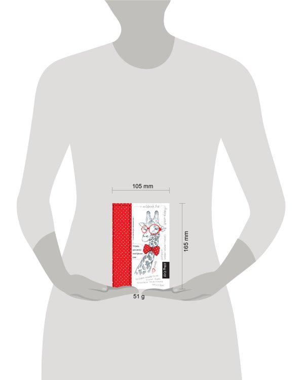 Тетрадь для записи иностранных слов с клапанами. (Жираф)