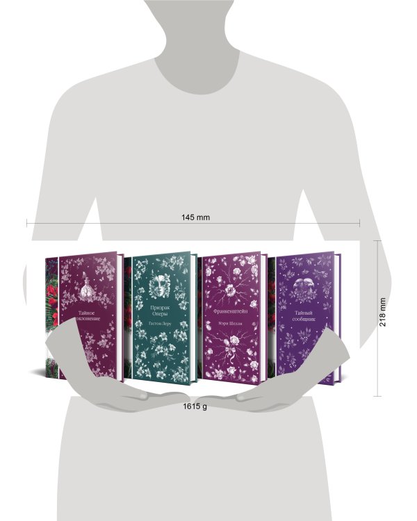 Набор: Элегантная мистика-2 (из 4-х книг: Тайное поклонение, Призрак Оперы, Франкенштейн, Тайный сообщник)