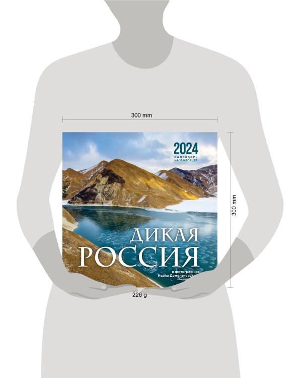 Дикая Россия в фотографиях Ивана Дементиевского. Календарь настенный на 16 месяцев 2024 год (300х300 мм)
