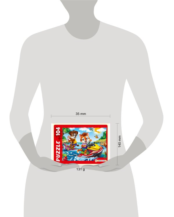 ПАЗЛЫ 104 элемента. ВОДНЫЕ ЛЫЖИ (Арт. П104-7938)