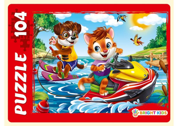 ПАЗЛЫ 104 элемента. ВОДНЫЕ ЛЫЖИ (Арт. П104-7938)