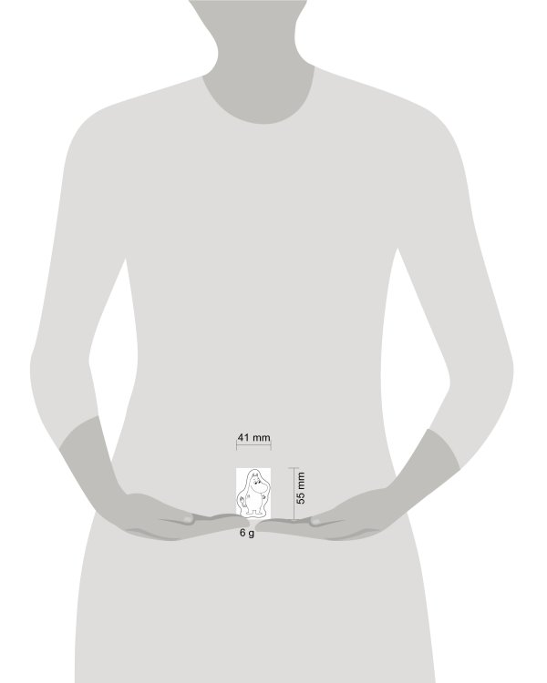 Деревянный значок. Муми-тролль