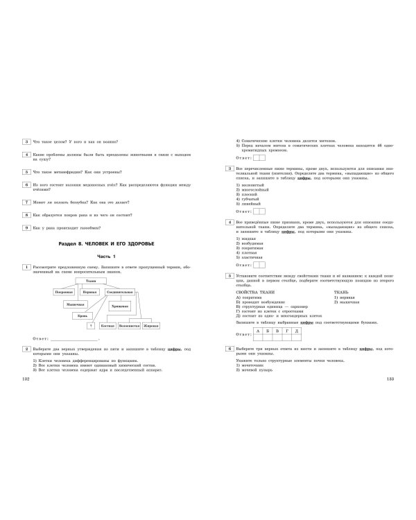 ЕГЭ-2025. Биология. Тематические тренировочные задания