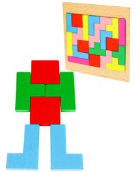 Деревянная игрушка. Головоломка (15х15см) "ТЕТРИС"  (в слюде) Арт.AN02332