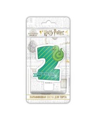 Harry Potter. Парафиновая свеча в торт (цифра 2 с рисунком), в блистере (чиби)