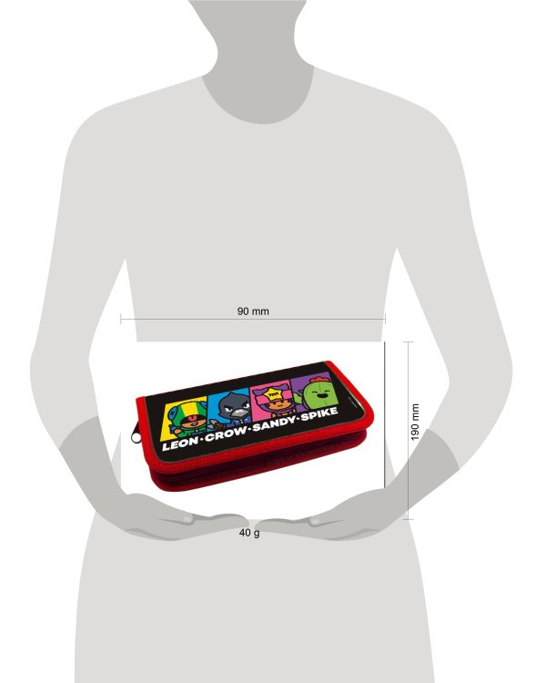 Brawl Stars. Пенал 190х90. Спайк, Сэнди, Леон, Ворон Limited edition