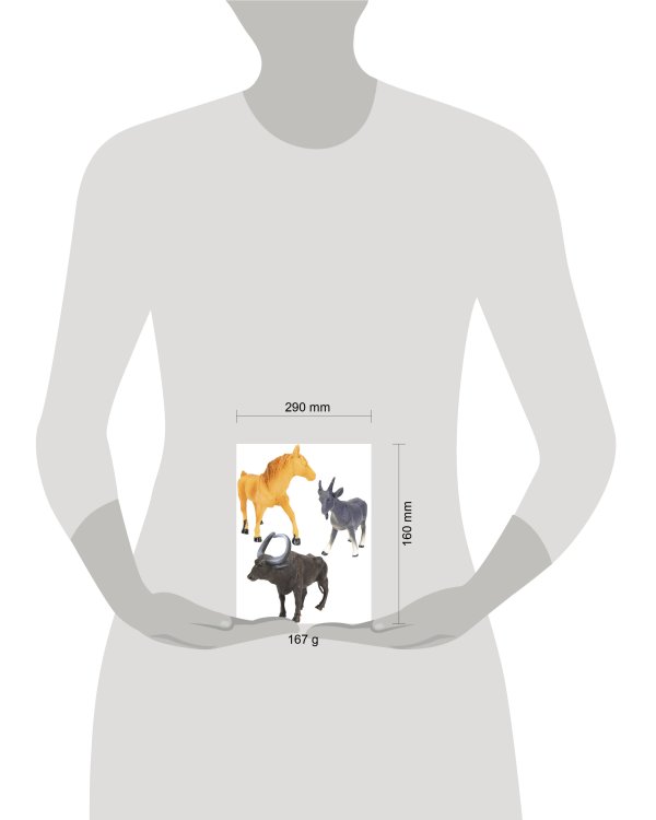 Набор животных "Моя ферма 3" (3 шт) в пакете микс (арт. 1939603)