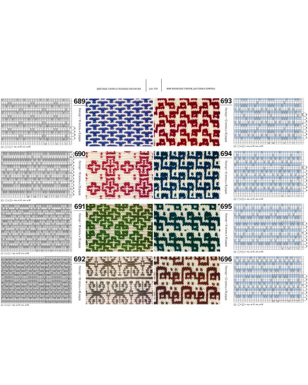 1000 японских узоров для спиц и крючка. Полная коллекция от легендарного Nihon Vogue