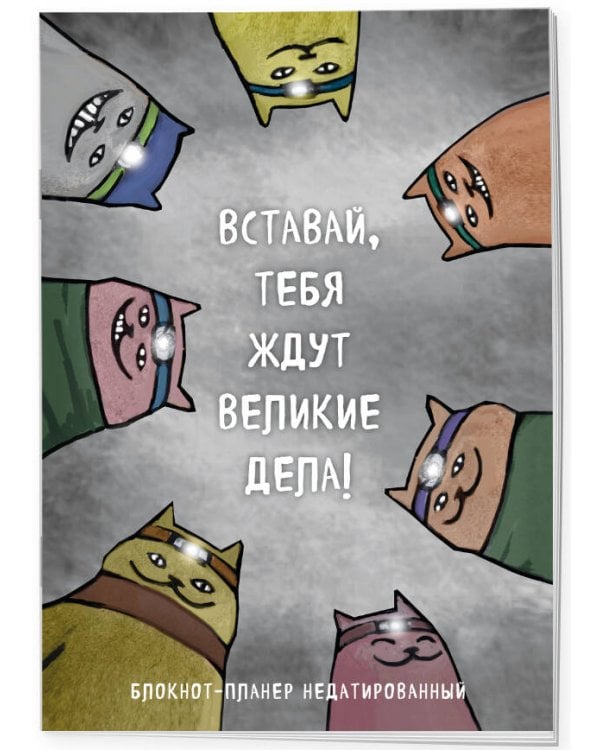 Блокнот-планер недатированный. Вставай, тебя ждут великие дела! (А4, 36 л., на скобе)