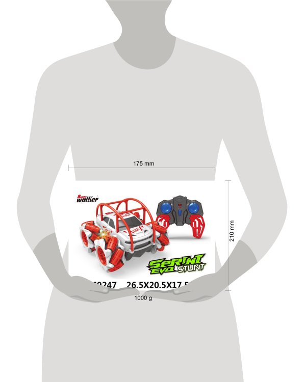 Машинка на р/у (16*11.5*15)"Трюковый автомобиль-1"(бат.4шт.ААА,бат.2шт.AA не в компл) (Арт. 2069247)