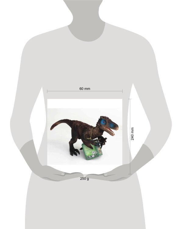 Игрушка пластизоль Играем Вместе динозавр Дилофозавр 26*9*18см,хэнтэг в пак. (русс.уп.) в кор.2*36шт