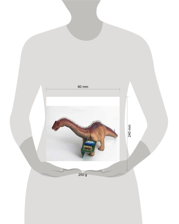 Игрушка пластизоль Играем Вместе динозавр Диплодок 36*8*14см, хэнтэг в пак. (русс. уп.) в кор.2*36шт