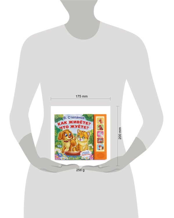 "УМКА". В.СТЕПАНОВ. КАК ЖИВЕТЕ? ЧТО ЖУЕТЕ? (5 ЗВУКОВЫХ КНОПОК). ФОРМАТ: 200Х175 ММ в кор.32шт