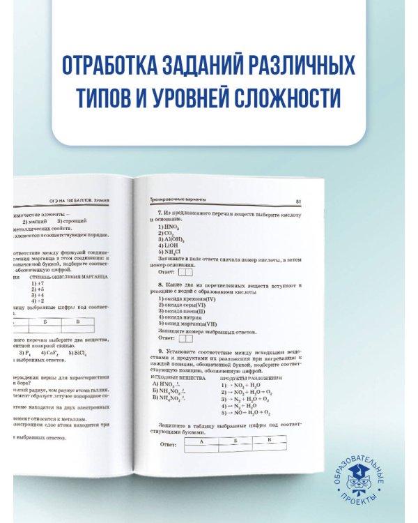 ОГЭ. Химия. ОГЭ на 100 баллов. Справочник: Теория и практика