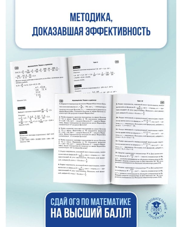 ОГЭ. Математика. ОГЭ на 100 баллов. Справочник: Теория и практика
