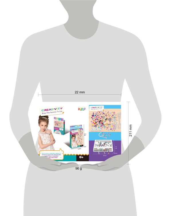 Набор для создания браслетов "Суперзвезда" (120 элементов) в коробке,24,7х15,9х3см ( Арт. Y15740018)