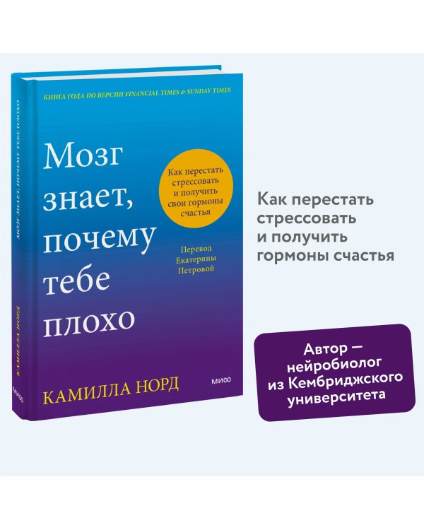 Мозг знает, почему тебе плохо. Как перестать стрессовать и получить свои гормоны счастья