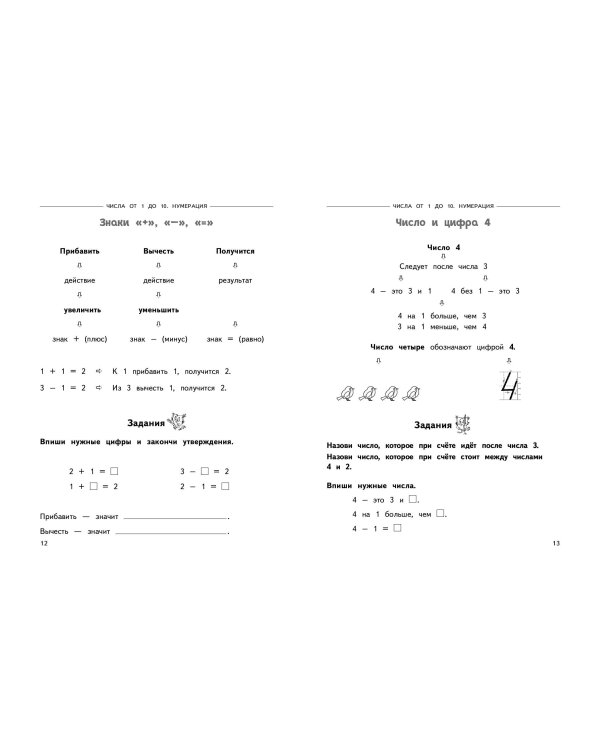 Полный годовой курс математики в таблицах и схемах: 1 класс