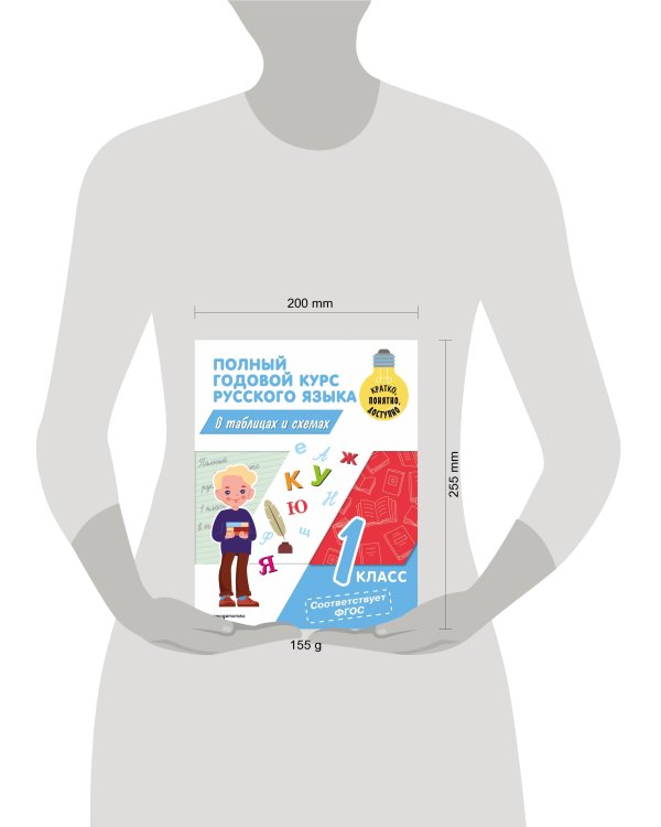 Полный годовой курс русского языка в таблицах и схемах: 1 класс