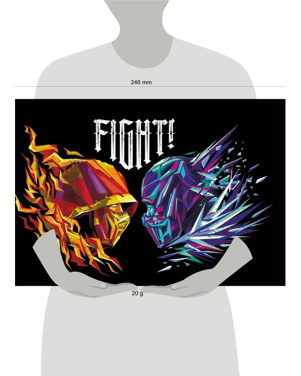 Кардхолдер. Mortal Kombat (в форме книжки, 215х65 мм)