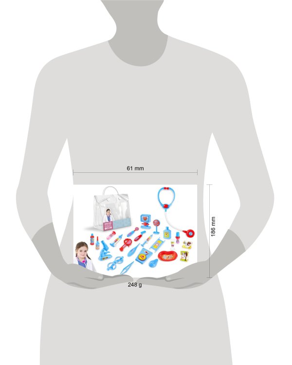 Игровой набор "Сумочка доктора"(24 дет., цвет микс, в сумке) ( Арт. Y25782002)