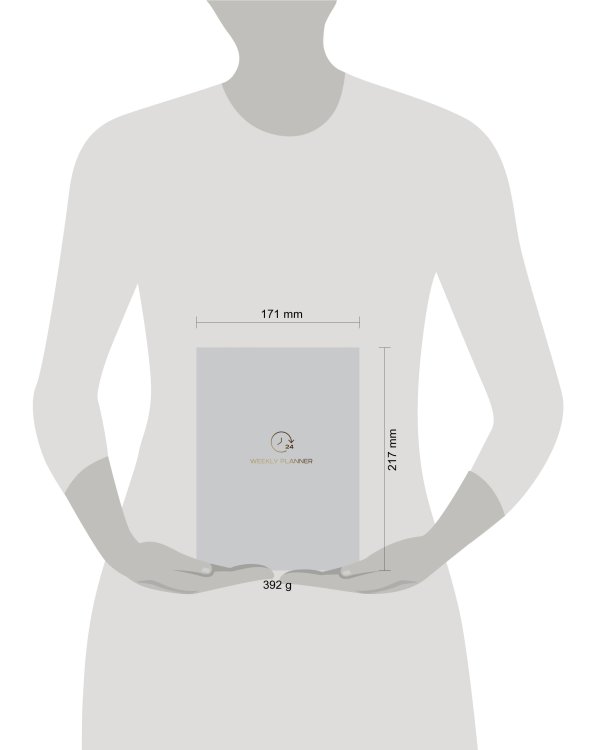 Блокнот-планер на пружине (серый). А5, твердый переплет, фольга, недатированный, 128 стр.