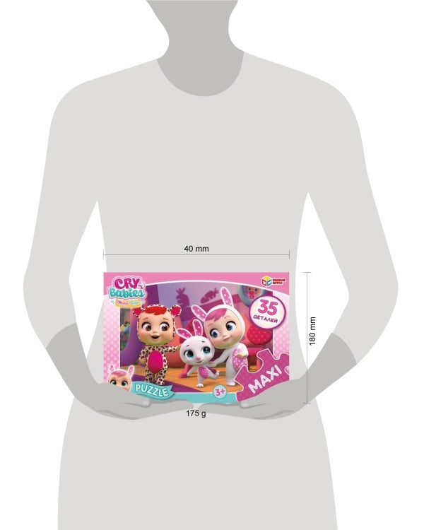 Cry babies.Пазл. 35 деталей. MAXI. 180х127х35 мм. Умные игры. в кор.24шт