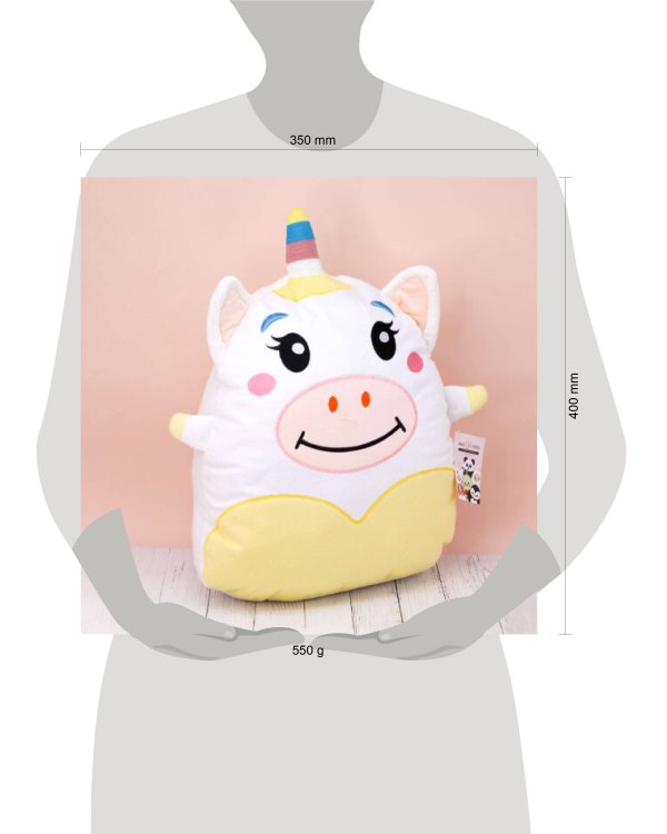 Мягкая игрушка Hugme toys «Единорог», 40 см, белый